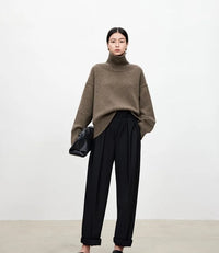 Oversized Turtleneck Cashmere Sweater